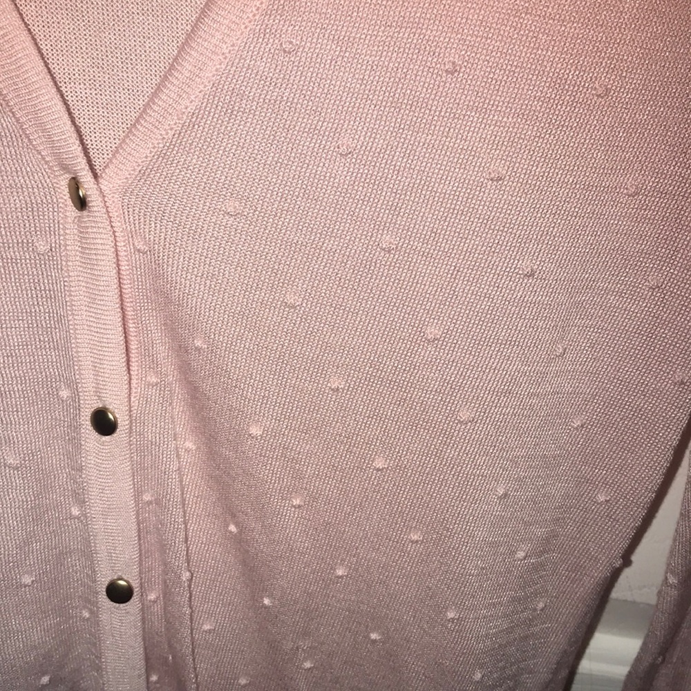 Pink Button Down Cardigan - Picture 2 of 3